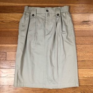 LIZSPORT PETITE Khaki Skirt